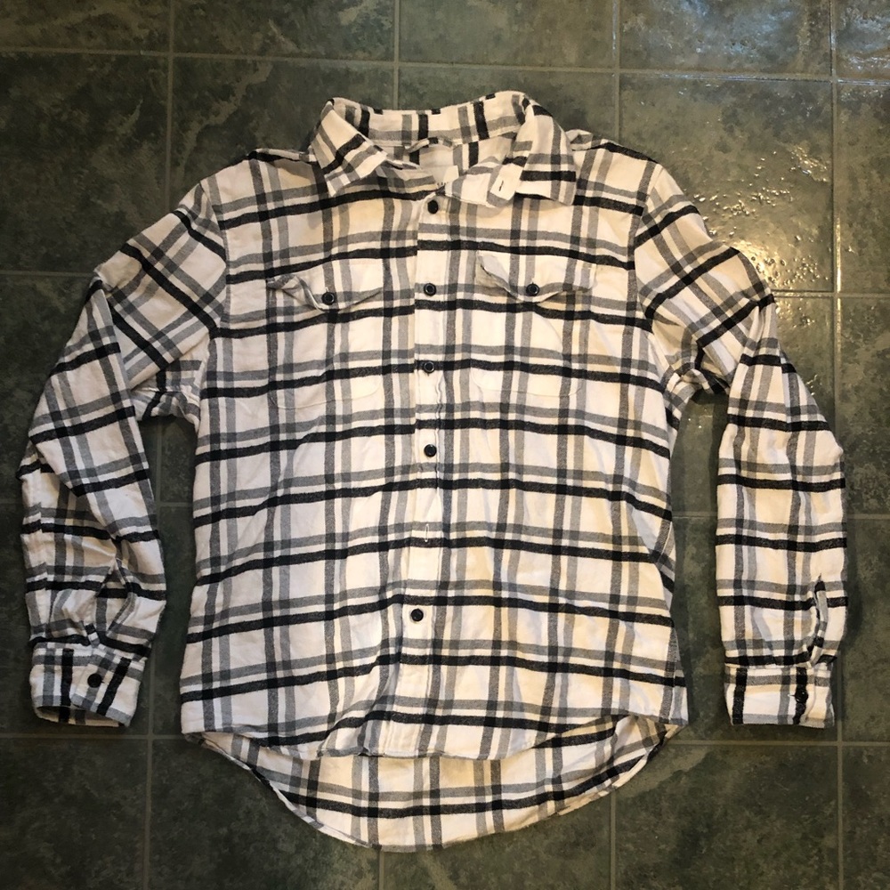American Eagle supersoft white flannel
